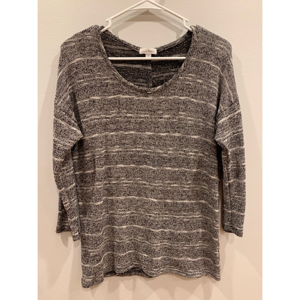 3/4 Sleeve Heathered Sweater!